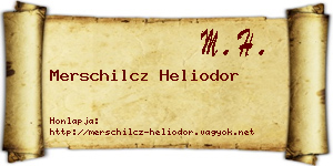 Merschilcz Heliodor névjegykártya